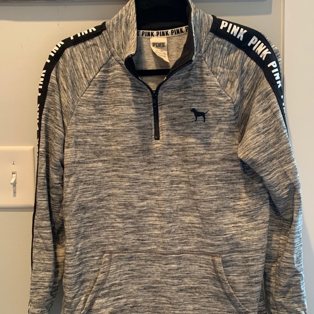Victoria Secret Pink ladies sweatshirt xs grey and black
